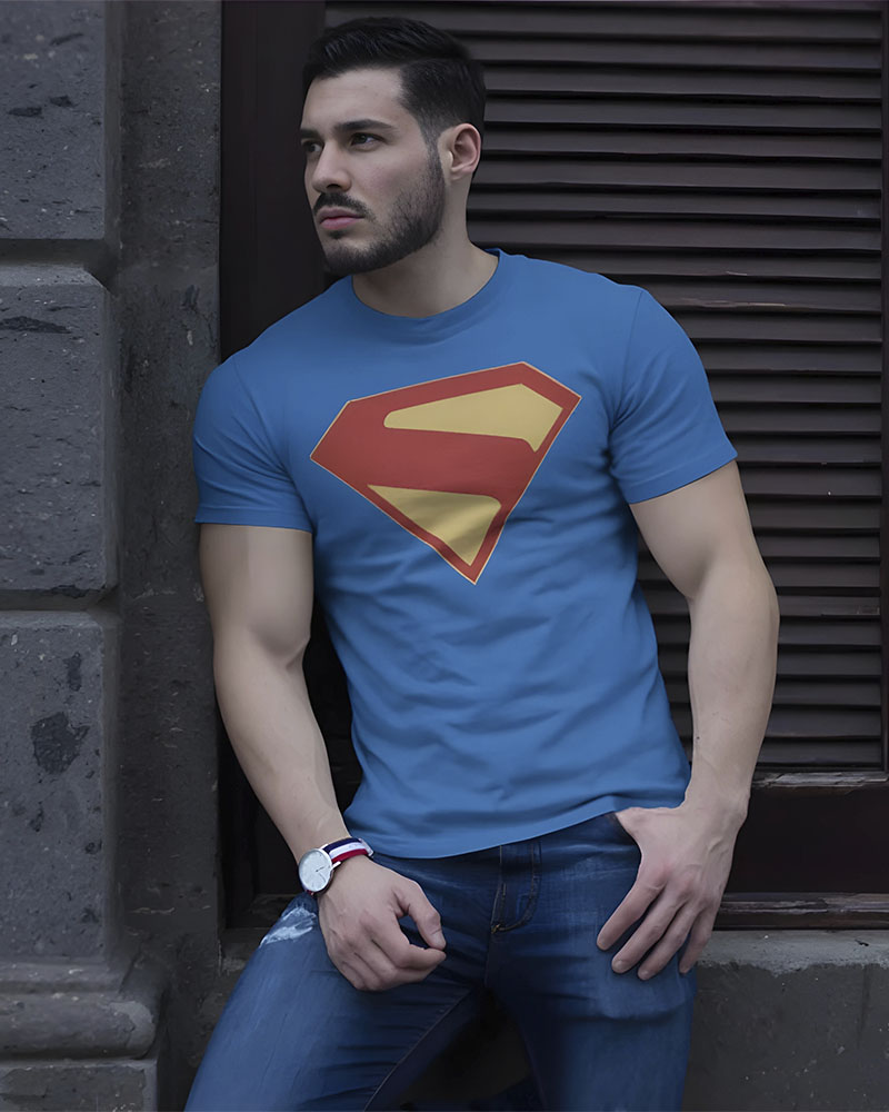 Camiseta azul hombre – Logo Superman | Edición 2025 - Imagen 5