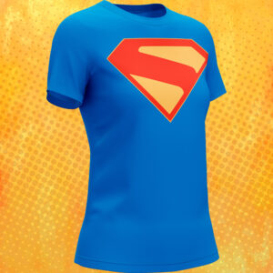 Camiseta azul mujer – Logo Superman | Edición 2025