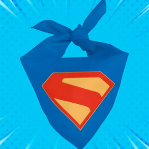 Pañoleta azul amigo peludito – Logo Superman | Edición 2025
